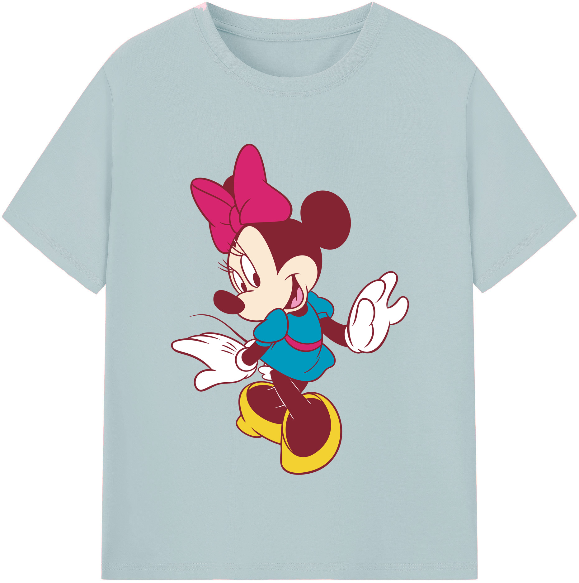 （画像用） ミッキーマウス Mickey Mouse 綿100％半袖Tシャツ（フロントプリント）